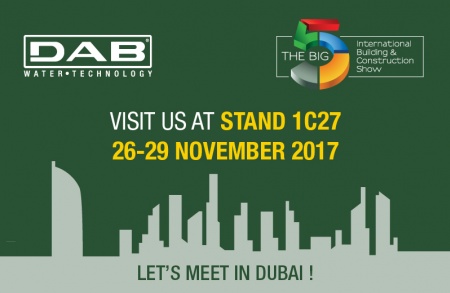 DAB torna a Dubai per l'edizione 2017 del BIG5 Expo